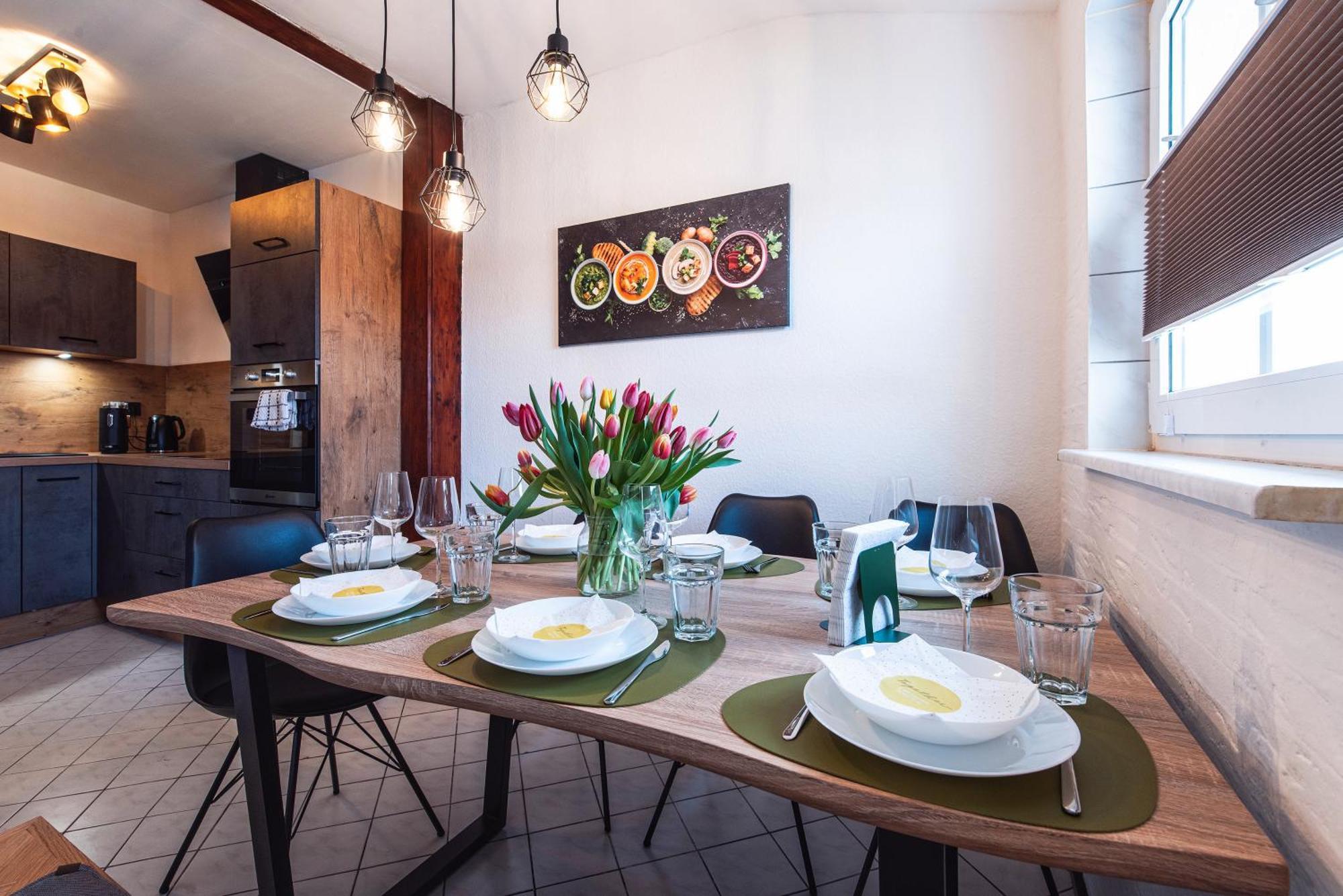 Grosszuegiges Apartment - Zentral - Kueche - Familienfreundlich Erfurt Buitenkant foto